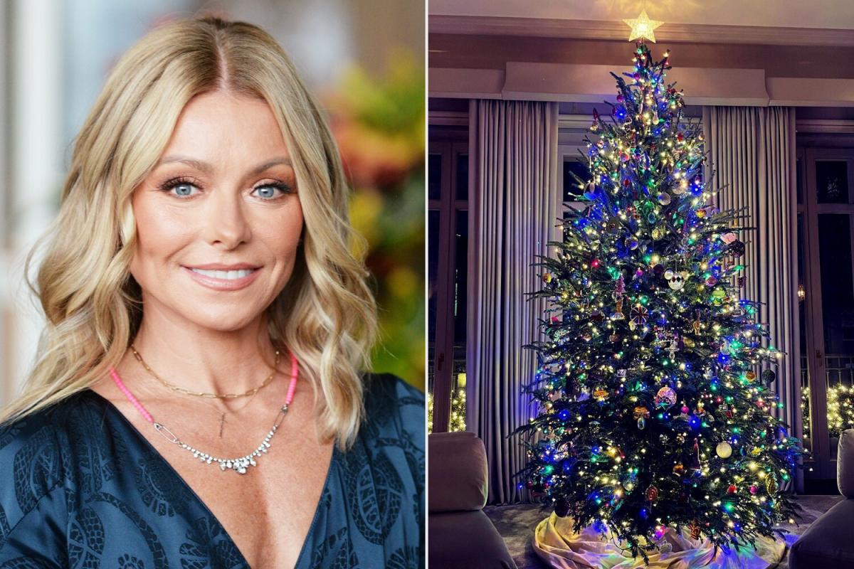 Kelly Ripa presents her Christmas tree with 33-year-old decorations: “Isn’t she pretty?”