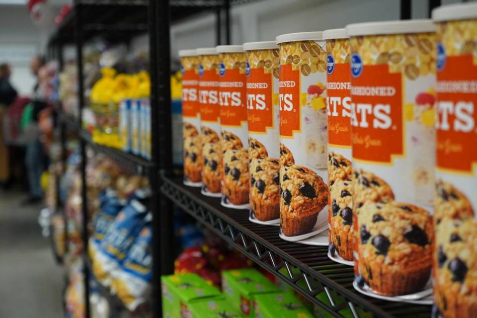 The Salvation Army celebrated the opening of its new food pantry on March 11, 2024, in Bellingham, Wash. The pantry offers produce, dry goods and frozen food.