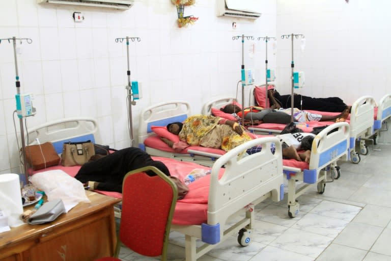 Des patients hospitalisés en oncologie à Gedaref, dans l'est du Soudan, le 1er mai 2024 (-)
