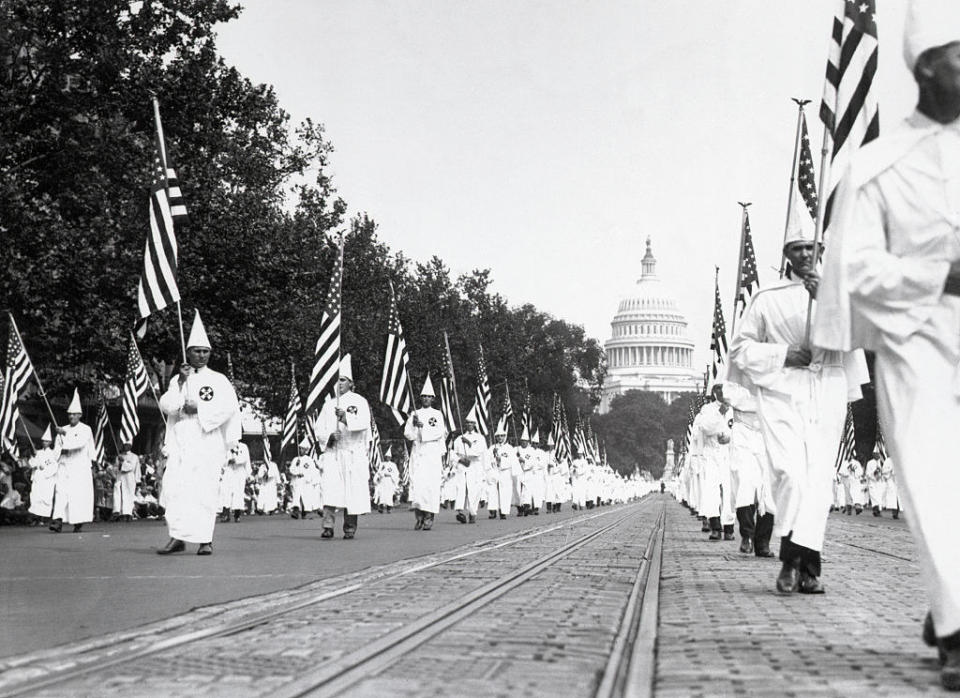 the KKK march through the capitol