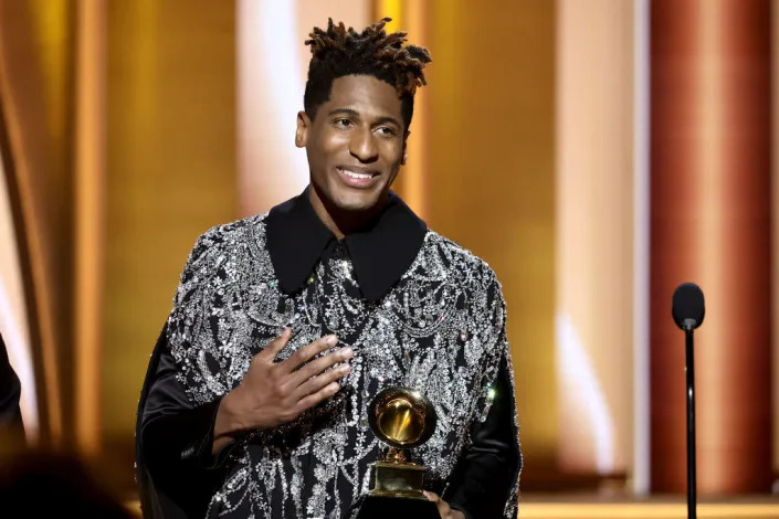 Jon Batiste accepts Album Of The Year for ‘We Are’ onstage during the 64th Annual GRAMMY Awards<span class="copyright">Emma McIntyre/Getty Images for The Recording Academy</span>