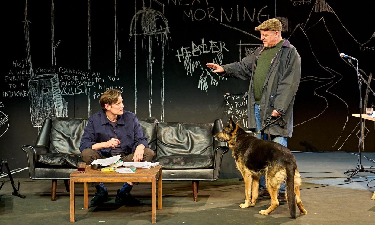 <span>‘Terrific’ Matt Smith (Dr Stockmann), with Nigel Lindsay (Morten Kiil), in An Enemy of the People.</span><span>Photograph: Manuel Harlan</span>