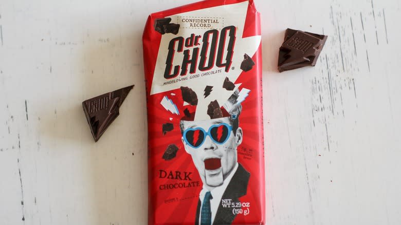 Dr. Choq dark chocolate bar