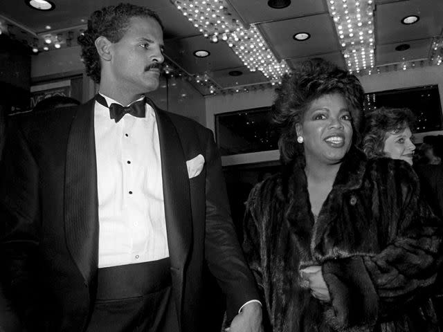 <p>Ron Galella/Ron Galella Collection/Getty </p> Stedman Graham and Oprah Winfrey attend "Native Son" Premiere on December 8, 1986 at the Apollo Theater in New York City.