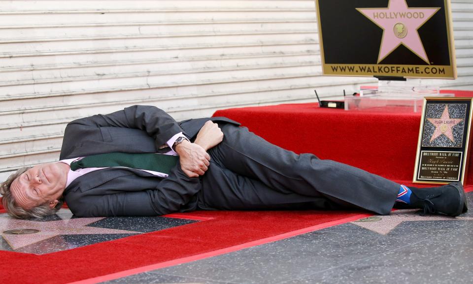 <h1 class="title">Hugh Laurie Honored With Star On The Hollywood Walk Of Fame</h1><cite class="credit">Michael Tran/Getty Images</cite>