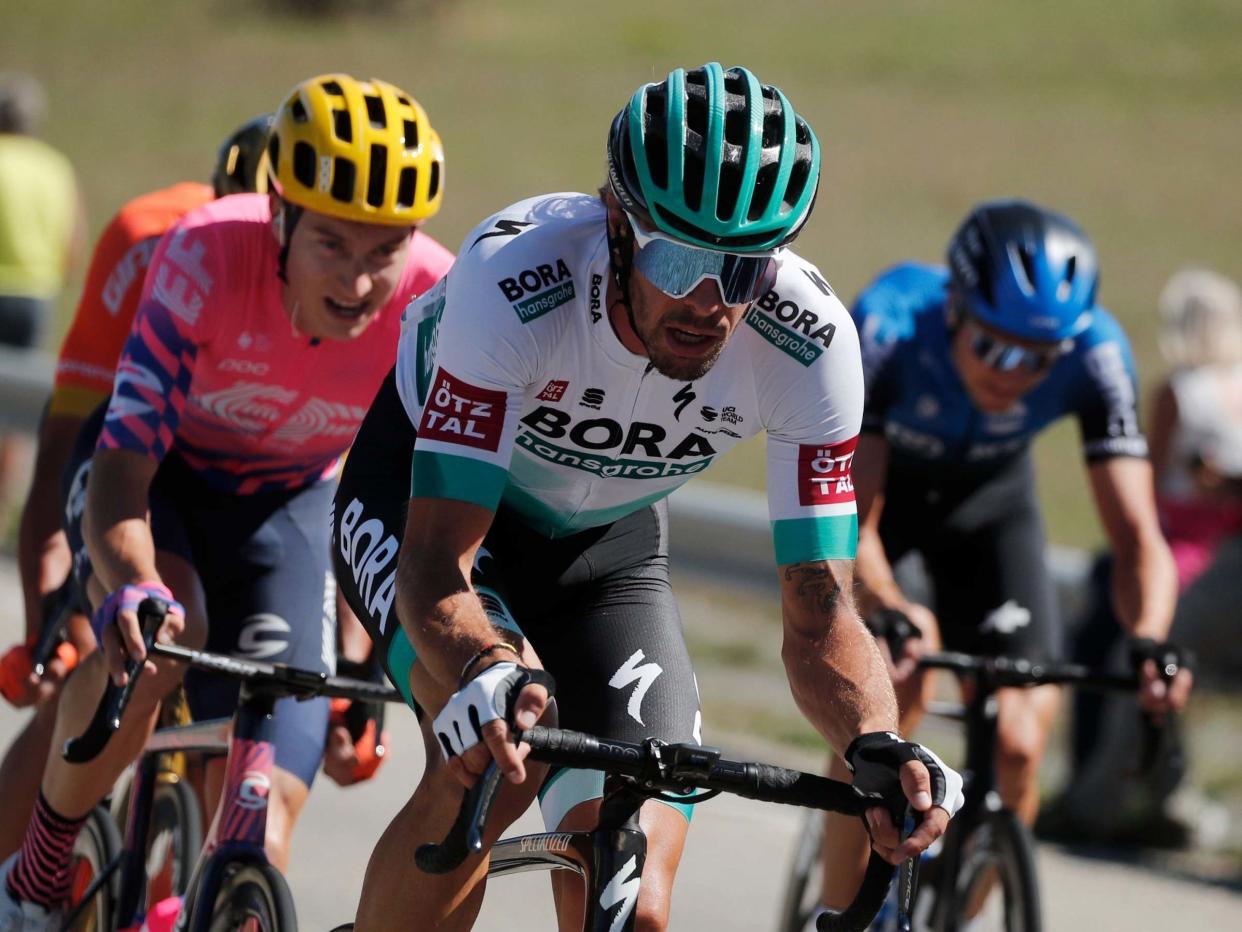 BORA-Hansgrohe rider Daniel Oss of Italy: Reuters