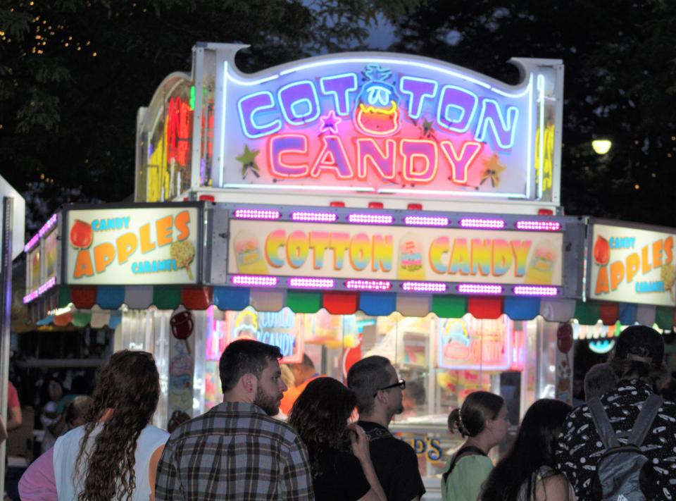 Cotton candy was one yummy treat available to carnivalgoers at the Venetian Festival in 2022.