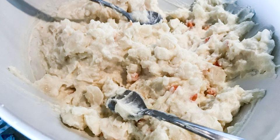 <p>One cup of homemade potato salad can have more than 20 grams of fat. The silent killer? That mayonnaise-based dressing. You're not doing yourself any favors by adding crumbled bits of bacon, either.</p>