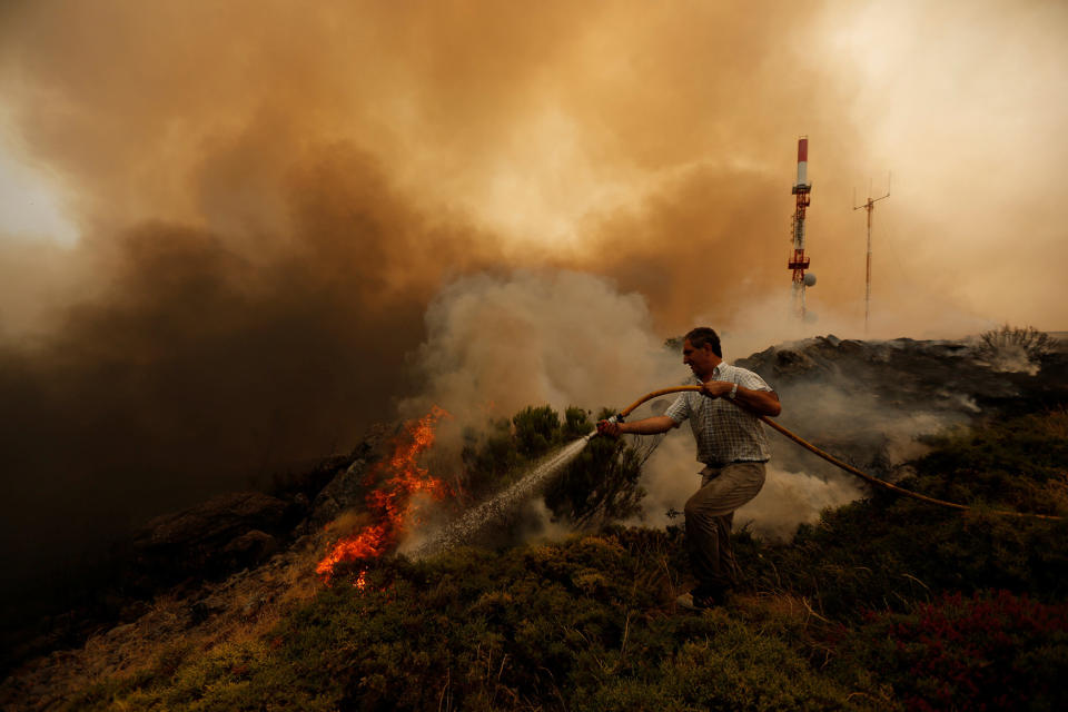 Wildfires ravage Portugal