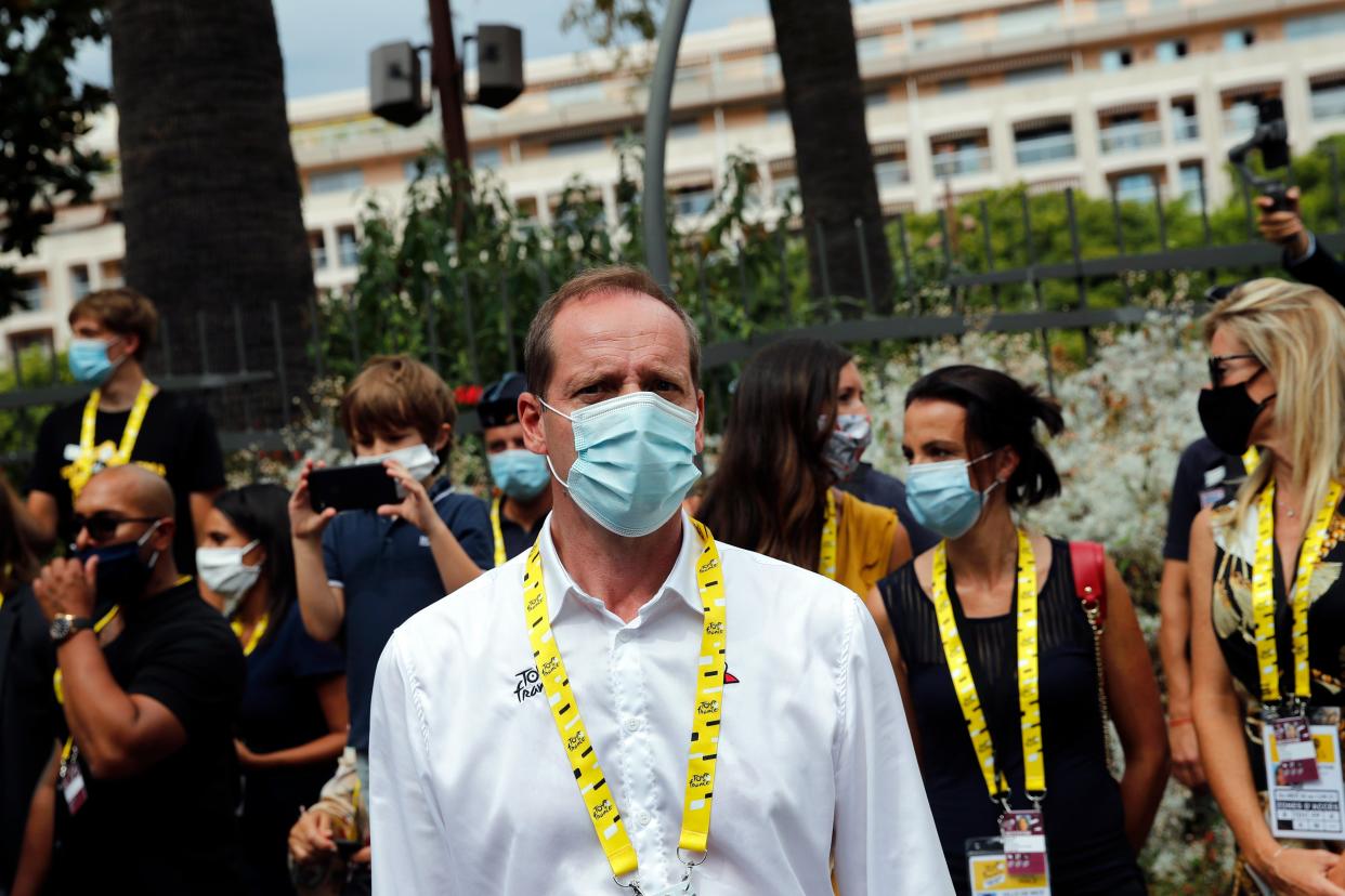 Tour de France race director Christian Prudhomme has tested positive for coronavirus (AP)