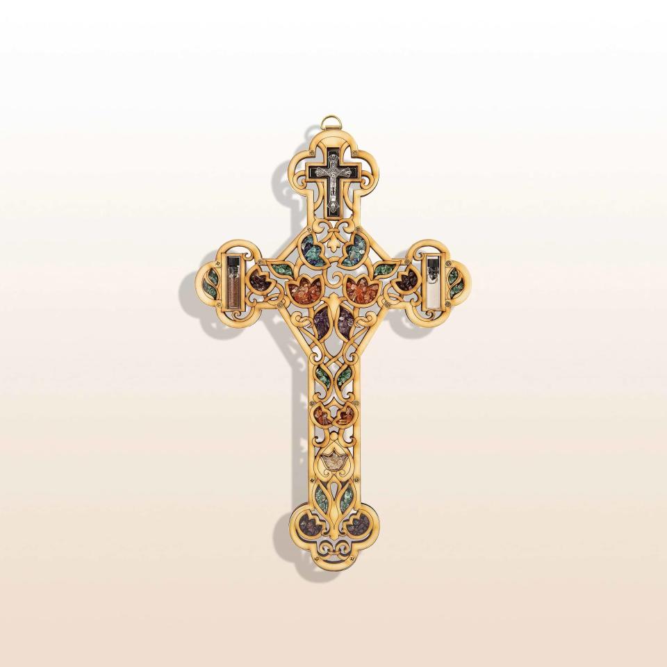 <p><a href="https://go.redirectingat.com?id=74968X1596630&url=https%3A%2F%2Fwww.karmaandluck.com%2Fproducts%2Fgenuine-faith-multi-stone-cross-wall-blessing&sref=https%3A%2F%2Fwww.womansday.com%2Flife%2Fg23768575%2Fbest-christian-gifts%2F" rel="nofollow noopener" target="_blank" data-ylk="slk:Shop Now;elm:context_link;itc:0;sec:content-canvas" class="link ">Shop Now</a></p><p>Genuine Faith - Cross Blessing</p><p>karmaandluck.com</p><p>$79.00</p>