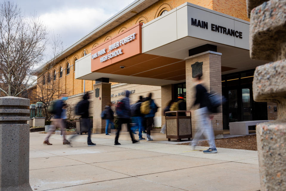 Student and photographer Lucas Kult-Banout captures OPRF High School. (Courtesy of Lucas Kult-Banout)