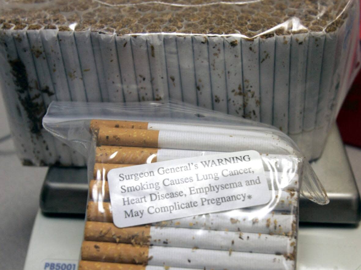 Membertou First Nation officials say non-quota tobacco — on which federal excise tax has not been paid — is cutting into band revenues that help pay for programs and services.  (Mike Groll/The Associated Press - image credit)