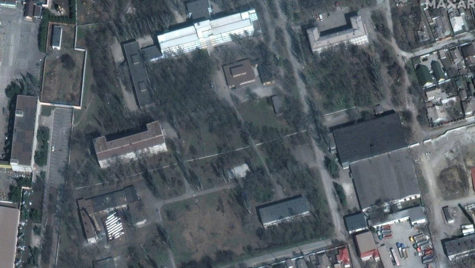 New Russian base in Mariupol <span class="copyright">Maxar Technologies/Handout via REUTERS</span>