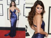 <p>… in Calvin Klein Collection bei den Grammy Awards - Extralob für das liebevoll abgestimmte Make-up. (Bilder: WENN) </p>