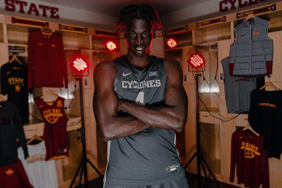 Omaha Biliew during an unofficial visit to Iowa State