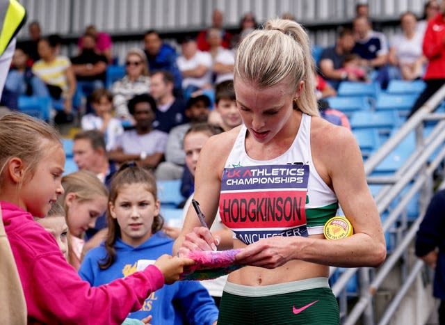 Keely Hodgkinson progressed to the 800m final 