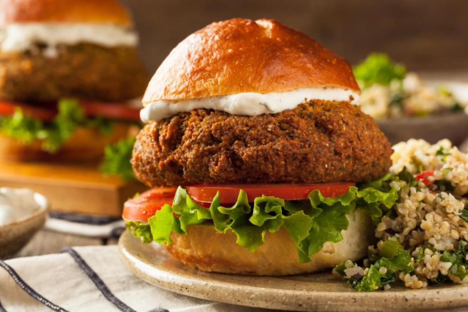 Falafel burgers