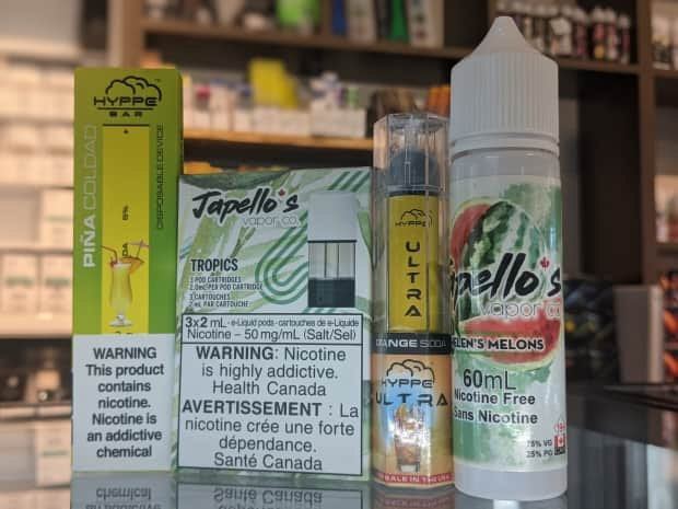 Manager J-K Thorne said Wild Impulse carries more than 45 flavours for vaping, but as of March 1st, they will only be able to sell ones that are tobacco flavoured, flavourless or labelled clear.  