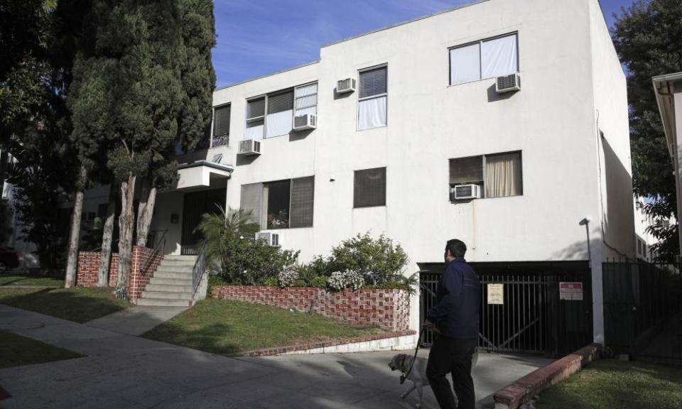 The building housing the apartment of Ed Buck in West Hollywood. The prominent LGBTQ political activist was arrested Tuesday, 17 September 2019.
