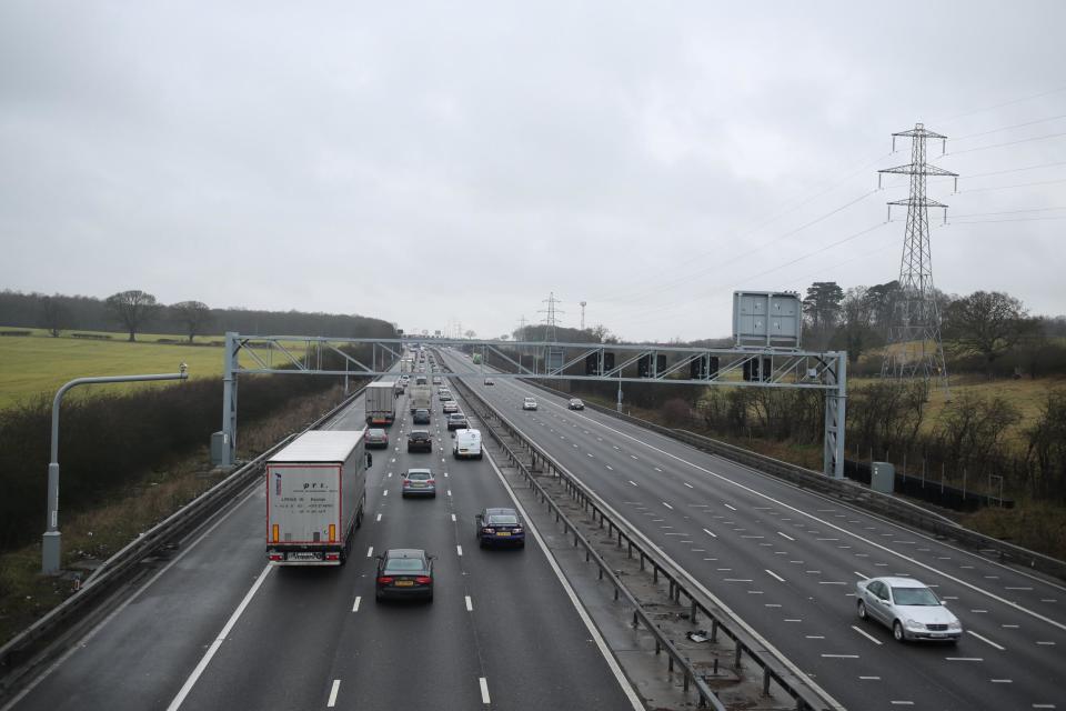 A file image of the M1, which protesters are targetting (Steve Parsons/PA)