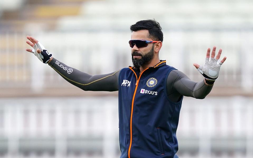 India's Virat Kohli, during a nets session at Edgbaston Stadium, Birmingham. - PA