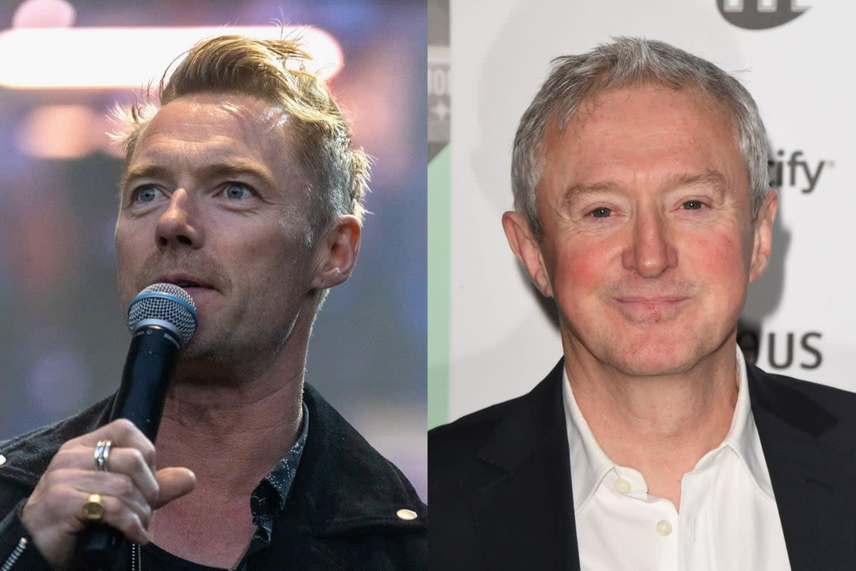 Ronan Keating and Louis Walsh (Getty)