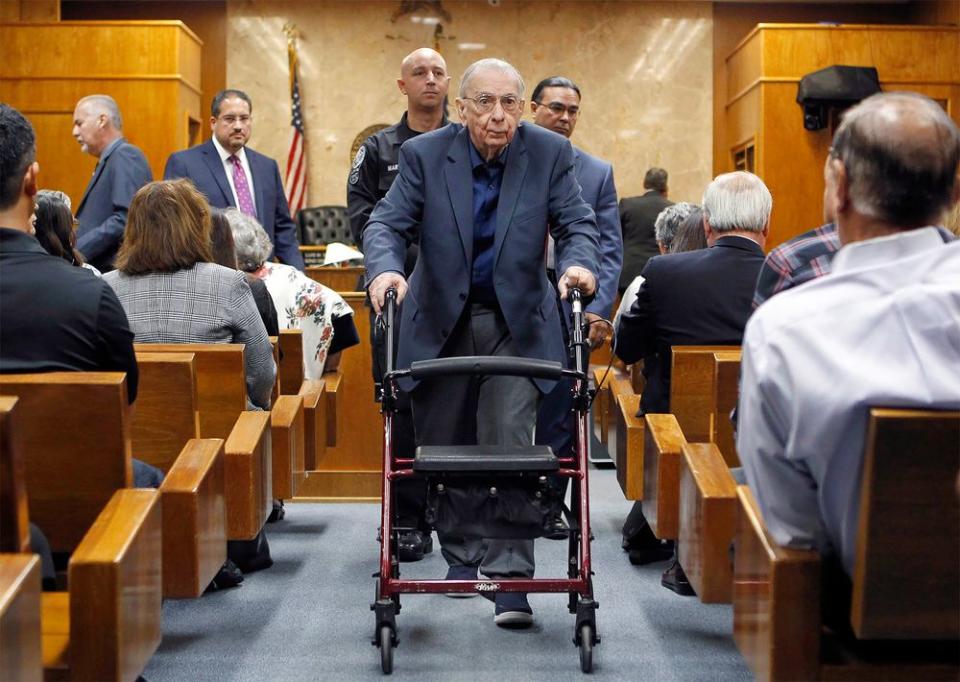 John Feit (center) in court on Nov. 30, 2017