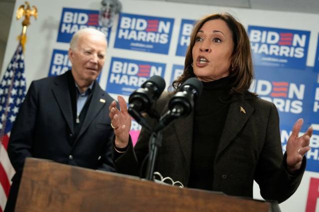 Kamala Harris pushes the envelope as Biden struggles with some