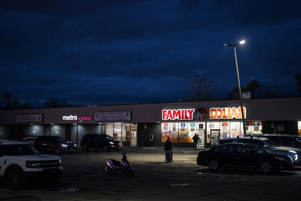 A strip mall