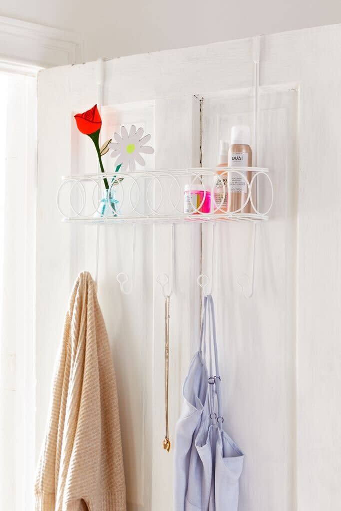 This shelf will keep all your coats, cozy sweaters and hoodies separated from your other clothes. Plus, it has more storage than most over-the-door hooks with space to put your overflow of beauty products. <a href="https://fave.co/2x9zsXv" target="_blank" rel="noopener noreferrer">Find it for $39 at Urban Outfitters</a>.