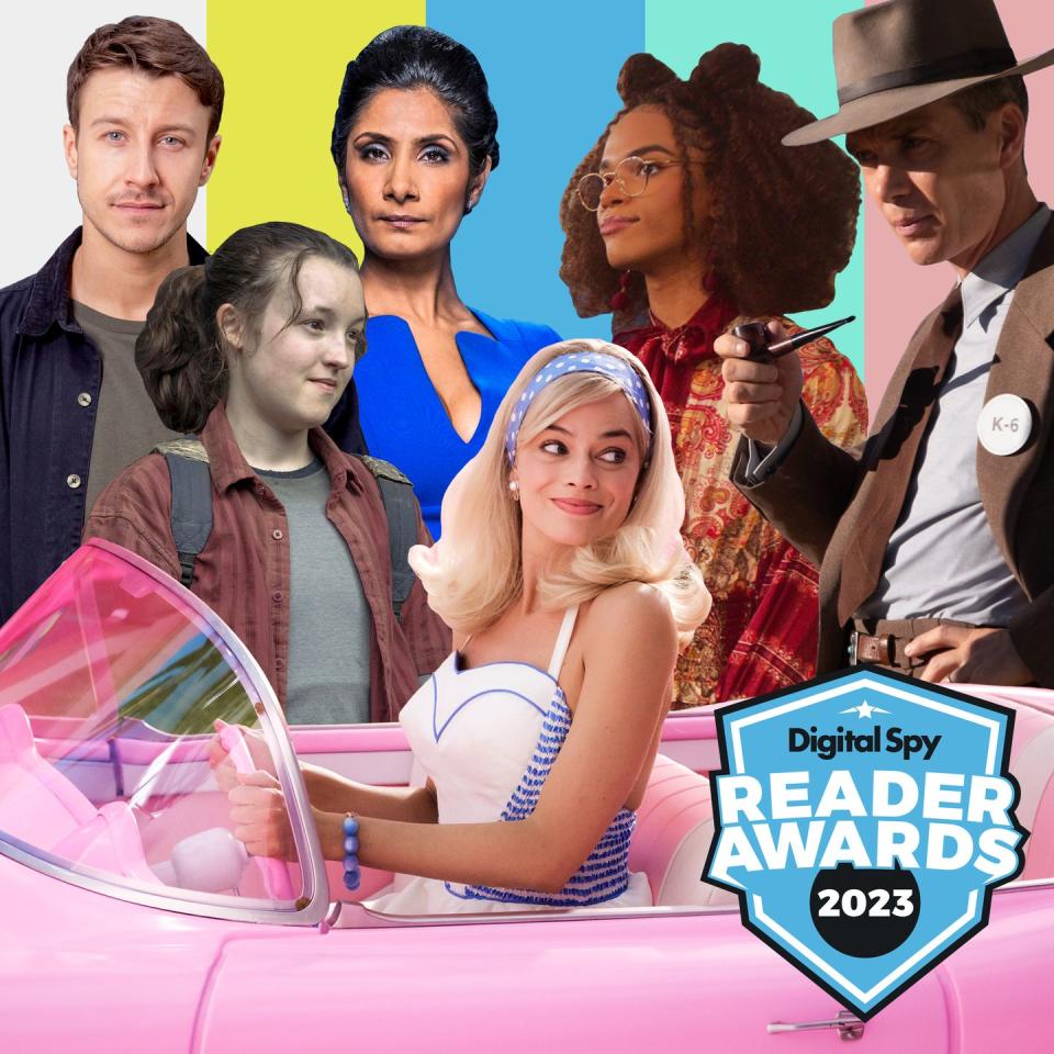 ryan connor, suki kaur panesar, bella ramsey as ellie williams, yasmin finney as elle argent, margot robbie as barbie, cillian murphy as j robert oppenheimer, digital spy reader awards 2023