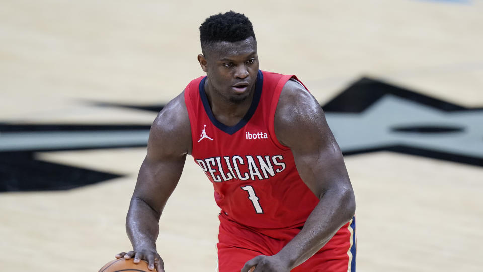 New Orleans Pelicans forward Zion Williamson (1) 