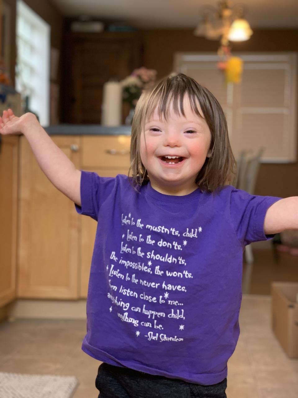 Shannon Striner's daughter, Sienna, who has Down syndrome (Courtesy of Shannon Striner)