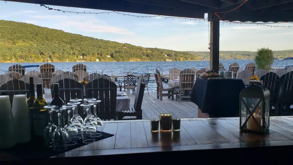 Lakeside on Keuka lets you dine right on the water.