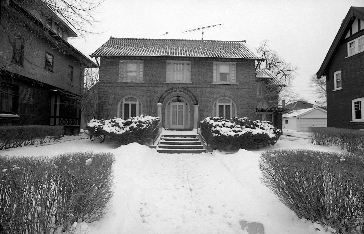 The home of reputed Milwaukee crime boss Frank Balistrieri on North Shepard Avenue in March 1980.