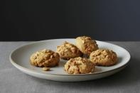 <p>Kids of all ages will go nuts for super-peanutty peanut butter cookies. Try the<b> <b><b><a href="https://www.food52.com/recipes/30604-peanut-butter-toffee-cookies?utm_source=yahoofood&utm_medium=referral&utm_campaign=cookiestomovetothetopofyourlist" rel="nofollow noopener" target="_blank" data-ylk="slk:Peanut Butter Toffee Cookies;elm:context_link;itc:0;sec:content-canvas" class="link ">Peanut Butter Toffee Cookies</a>. </b></b></b><i>(Photo: Alpha Smoot/Food52)</i></p>