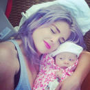 Celebrity photos: It’s no secret that Kelly Osbourne is absolutely besotted with her niece, Jack Osbourne’s daughter, Pearl. The star tweeted this adorable photo of her giving Pearl a cuddle, along with the caption: “I have never loved a baby more! Pearl is my family's miracle!” Too cute! Copyright [Kelly Osbourne]