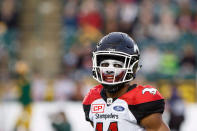 <p>Calgary was once again the best team on the field — and in the makeup department — during the CFL regular season. (Amber Bracken/CP </p>