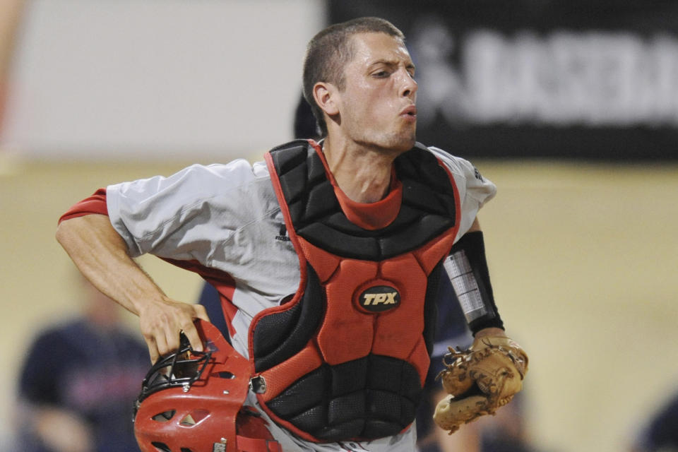 FILE - In this May 31, 2009, file photo, Western Kentucky's Matt Rice celebrates after beating Mississippi during the NCAA Tournament regional baseball game at Oxford-University Stadium in Oxford, Miss. Supreme Court Justice Clarence Thomas chose Berkeley graduate James Matt" Rice for a one-year Supreme Court law clerkship. Bruce Newman/The Oxford Eagle via AP)