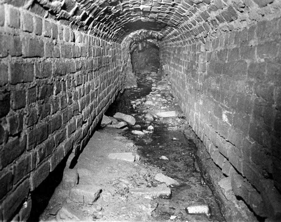A 1972 photo of the interior of Jacob's Run. On loan to the Cape Fear Museum.