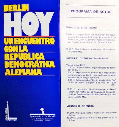 Fragmento de un folleto anunciando la exposición ‘Berlín hoy’. Author provided