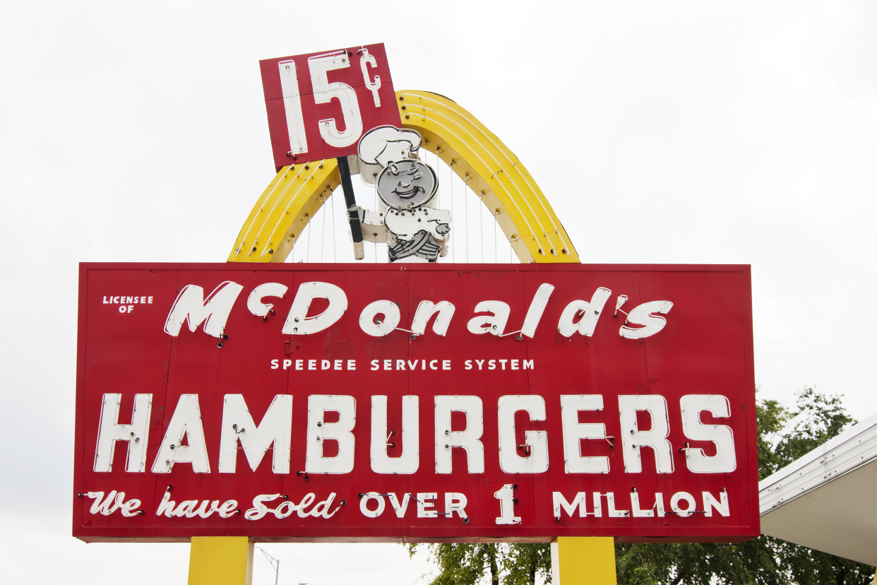 vintage McDonald's sign