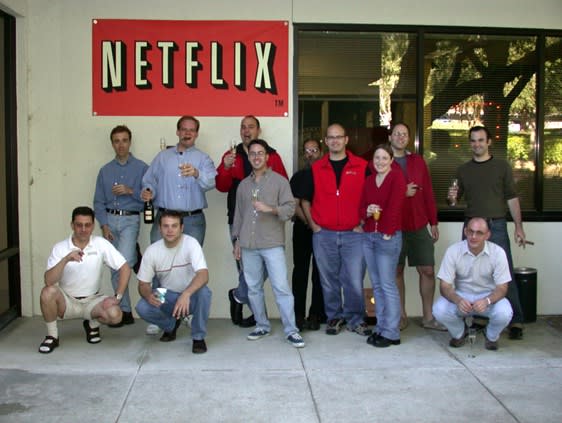 A team of early Netflix employees, including co-founder and first CEO Marc Randolph.