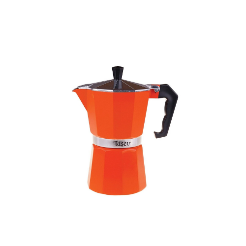 Orange Aluminum Moka Pot