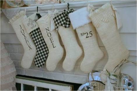 Cherished Vintage Stockings, $25