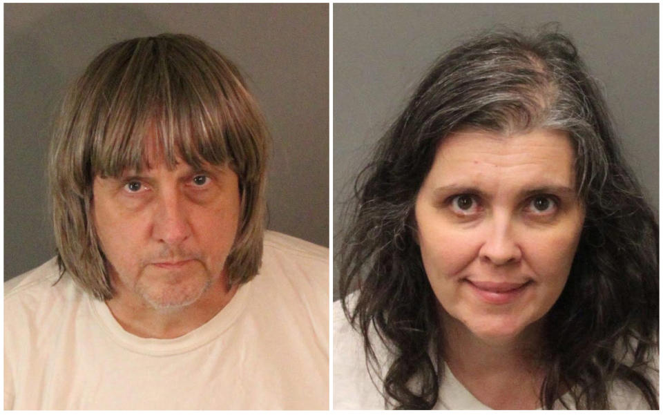 David Allen Turpin, 57, and Louise Anna Turpin, 49, have been charged with child endangerment and torture. (Photo: Handout/Reuters)
