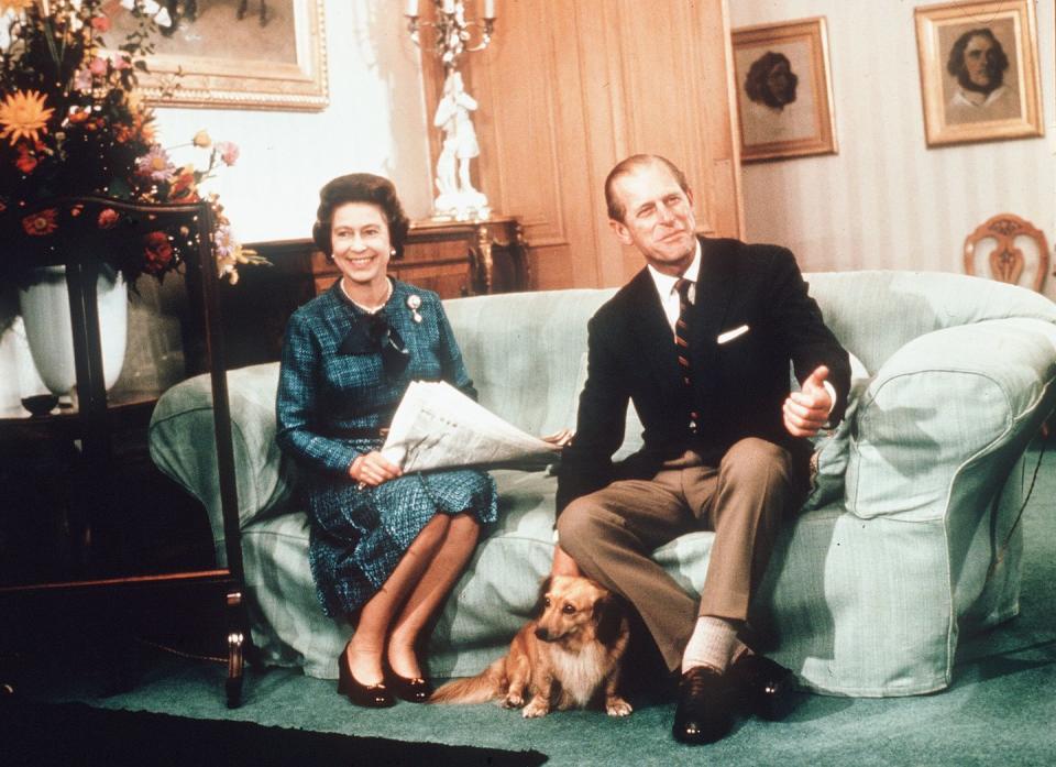 <p>Queen Elizabeth and Prince Philip spend time with their pup at Balmoral Castle.</p>