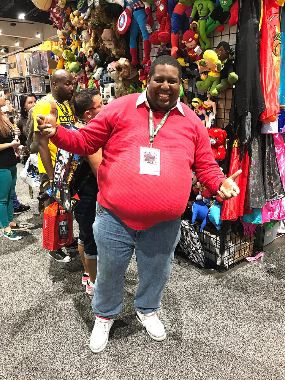 <p>Cosplayer dressed as Fat Albert from <i>Fat Albert</i> and the Cosby Kids at Comic-Con International on July 21, 2018, in San Diego. (Photo: Angela Kim/Yahoo Entertainment) </p>