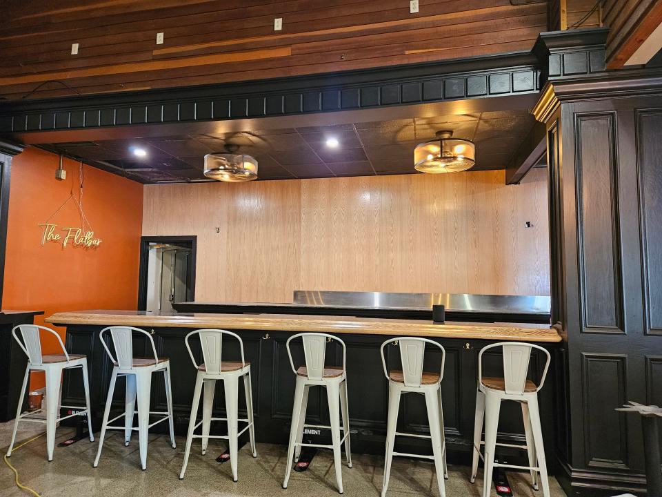 The bar area is in progress at The Smoked Culture restaurant, set to open July 25 in Sioux Falls.